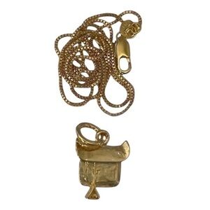 Cowgirl Saddle Charm Necklace